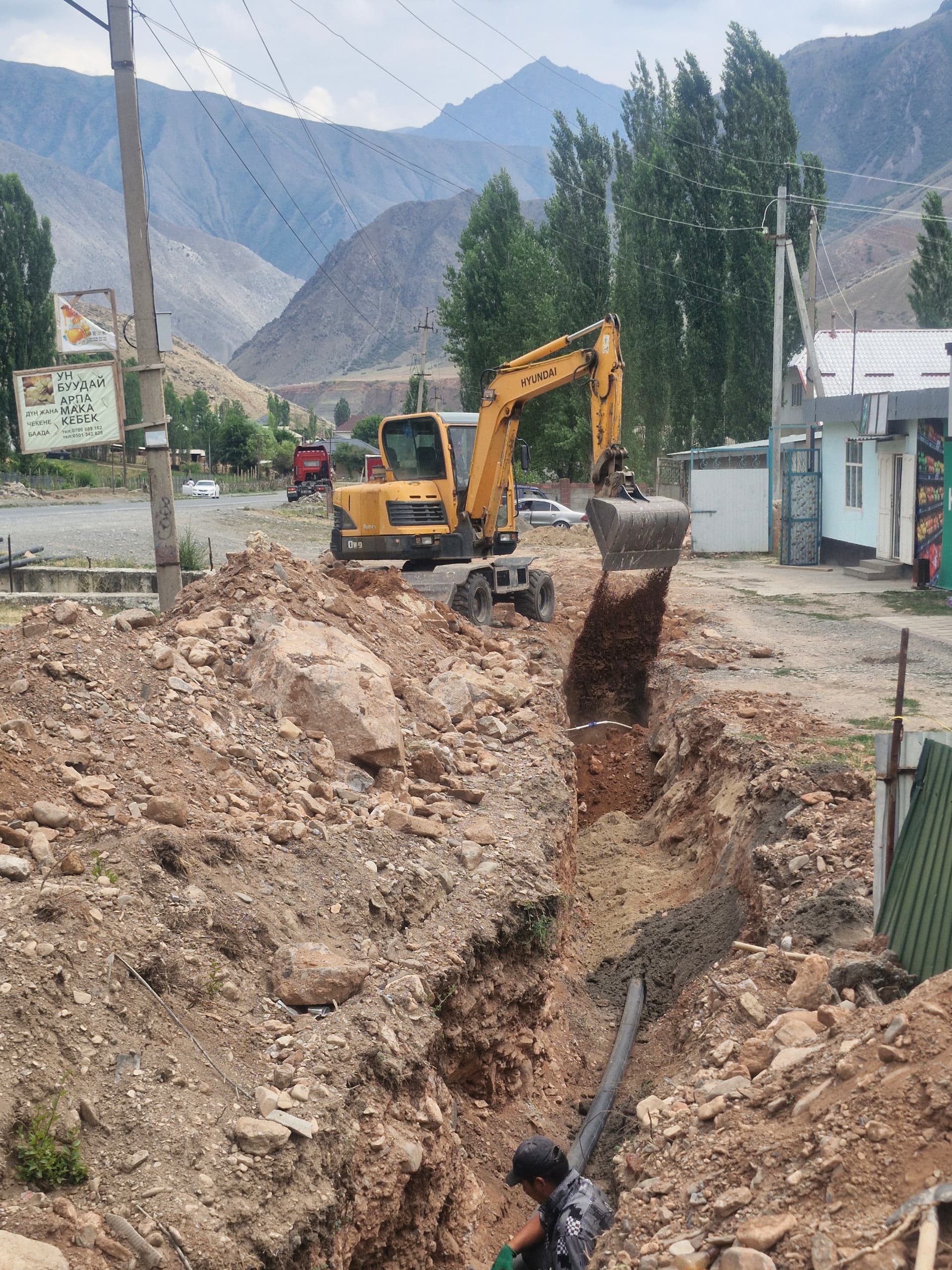 Согонду айылындагы скважина аркылуу таза суу чыгаруу жумуштары активдүү жүрүүдө